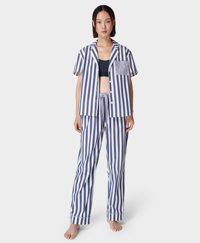Sweaty Betty Restful Sleep Trousers Powered by Brrr , Blue, Women's