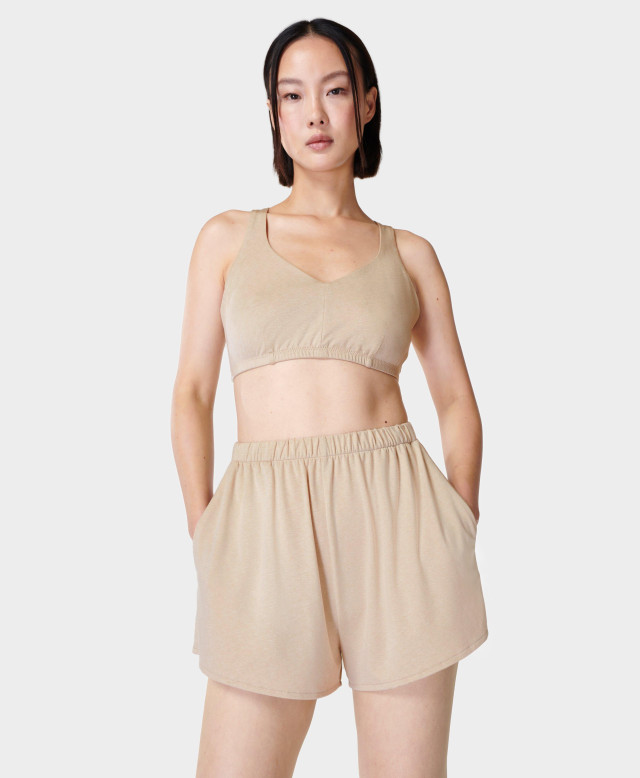 Sweaty Betty Featherweight Sleep Short Powered by TurboWick, Brown, Women's