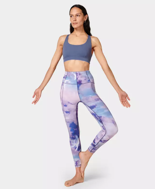 Sweaty Betty Super Soft 7/8 Yoga Leggings, Purple