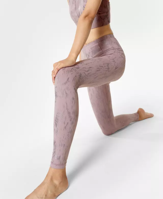 Super Soft Yoga Pink Fusion Foil Print Leggings
