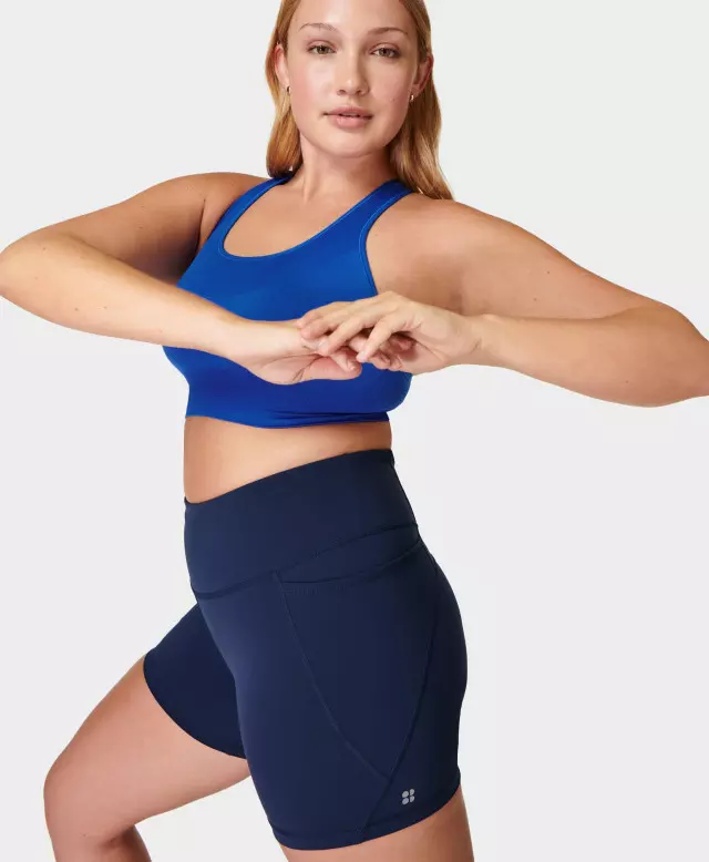 Sweaty Betty Power 4" Cycling Shorts, Blue