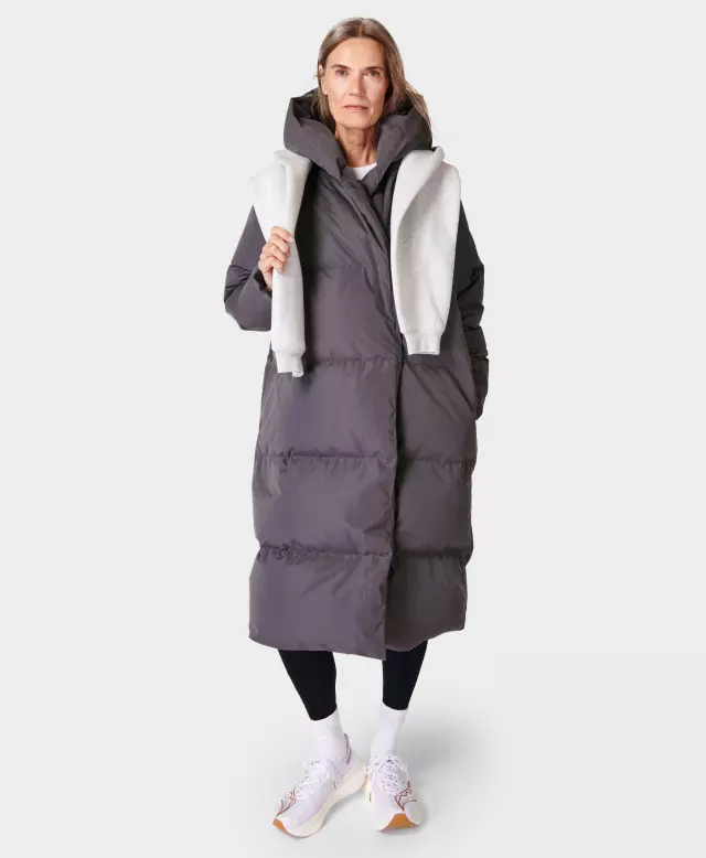 Cocoon Down Puffer Wrap Coat
