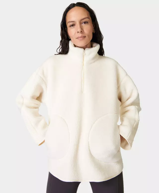 Plush Fleece Textured Half Zip