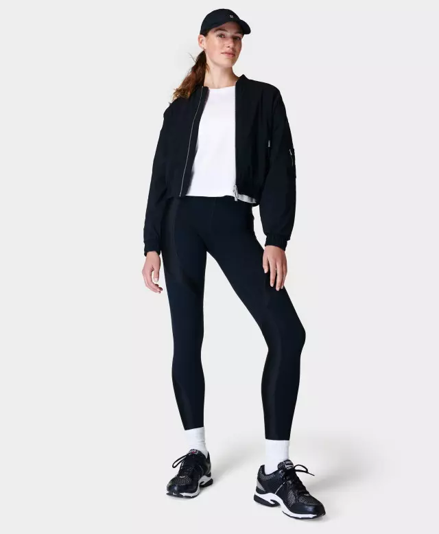 Sweaty Betty Explorer Bomber Jacket, Black