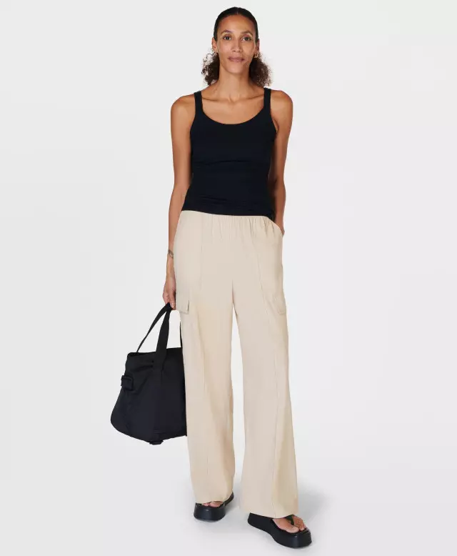 Summer Stretch Linen Utility Pant
