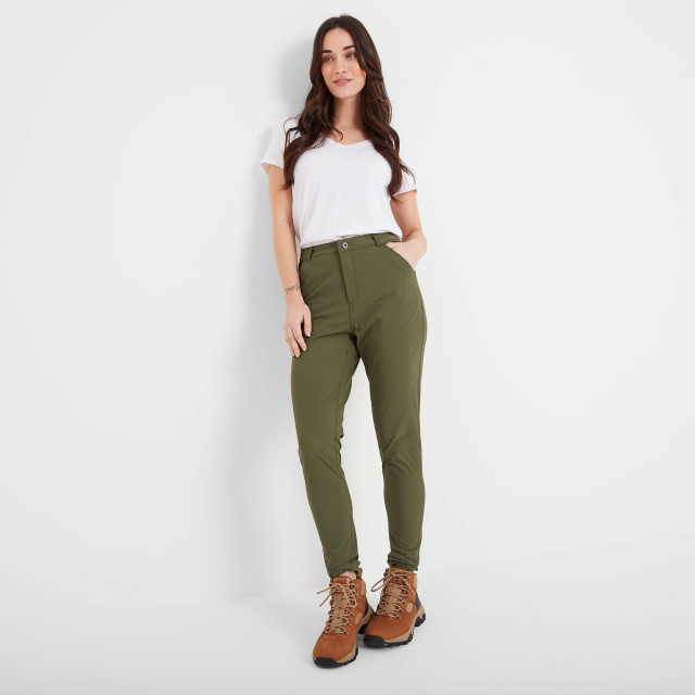 Milton Womens Water Resistant Slim Trouser Long - Khaki
