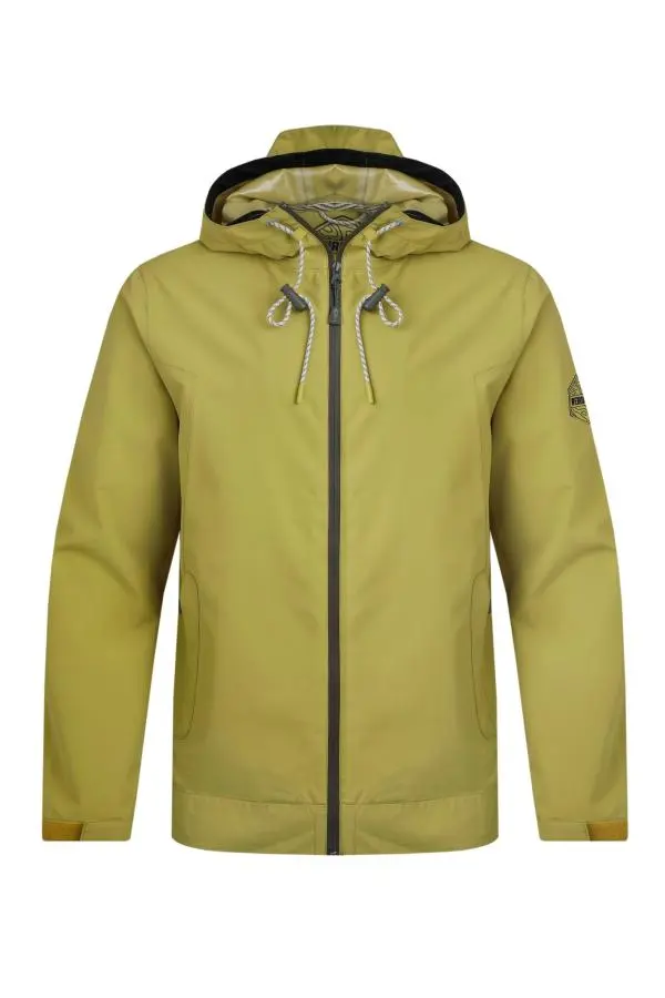 Weird Fish Prescott Waterproof Packable Jacket  Tarragon