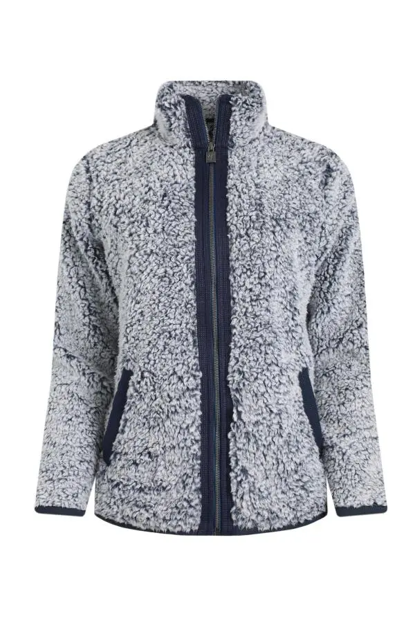 Weird Fish Clove Cosy Full Zip Fleece Navy