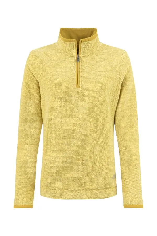 Weird Fish Sarah 1/4 Zip Textured Fleece Antique Moss