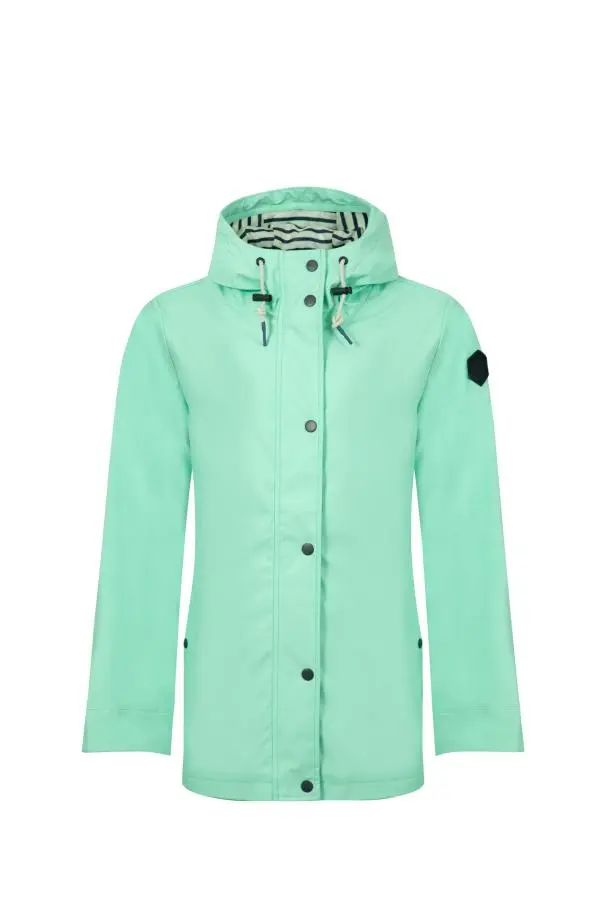 Weird Fish Faros Waterproof Rain Jacket Apple Mint