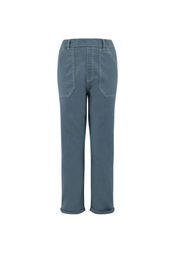 Weird Fish Malorri Chino Trousers China Blue