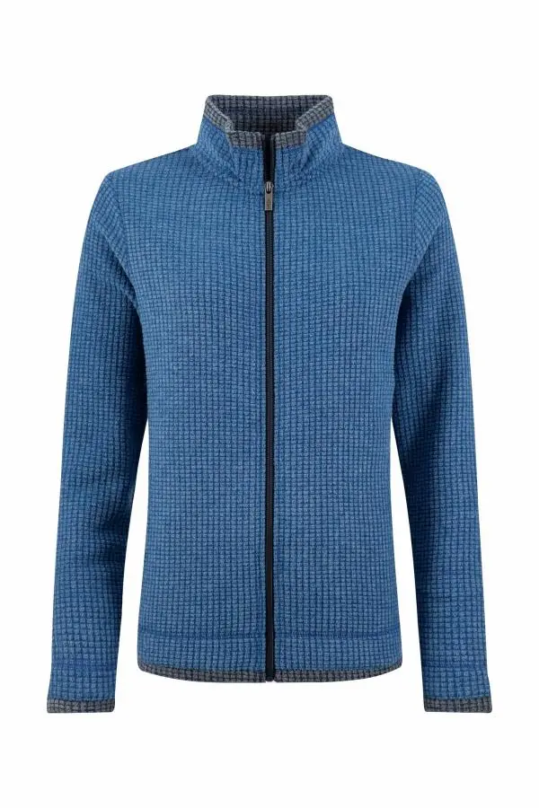 Weird Fish Ariana Full Zip Grid Fleece Estate blue 