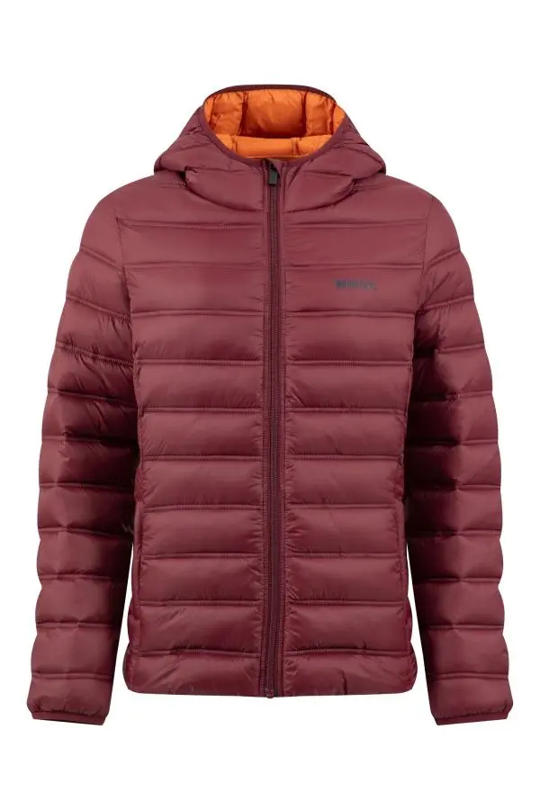 Weird Fish Eshka Lightweight Padded Jacket Deep Crimson 