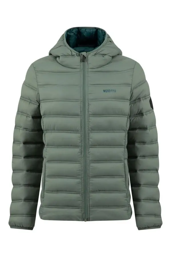 Weird Fish Eshka Lightweight Padded Jacket Military Green 