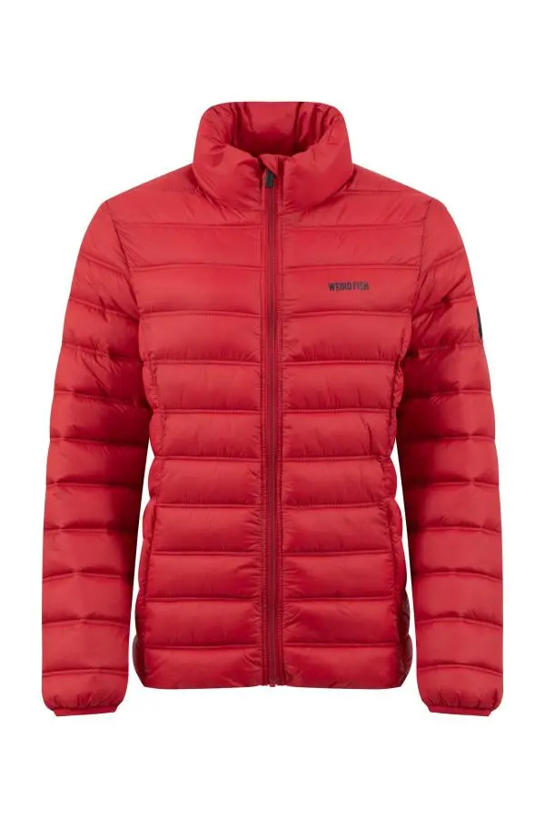 Weird Fish Travellia Lightweight Showerproof Padded Jacket Pomegranate 