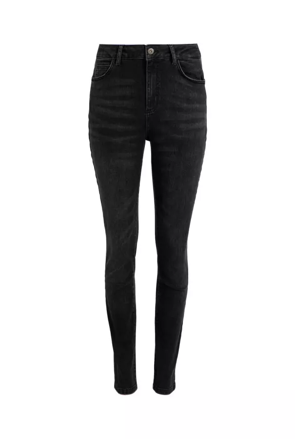 Weird Fish Rini Organic Slim Fit Denim Jeans Black