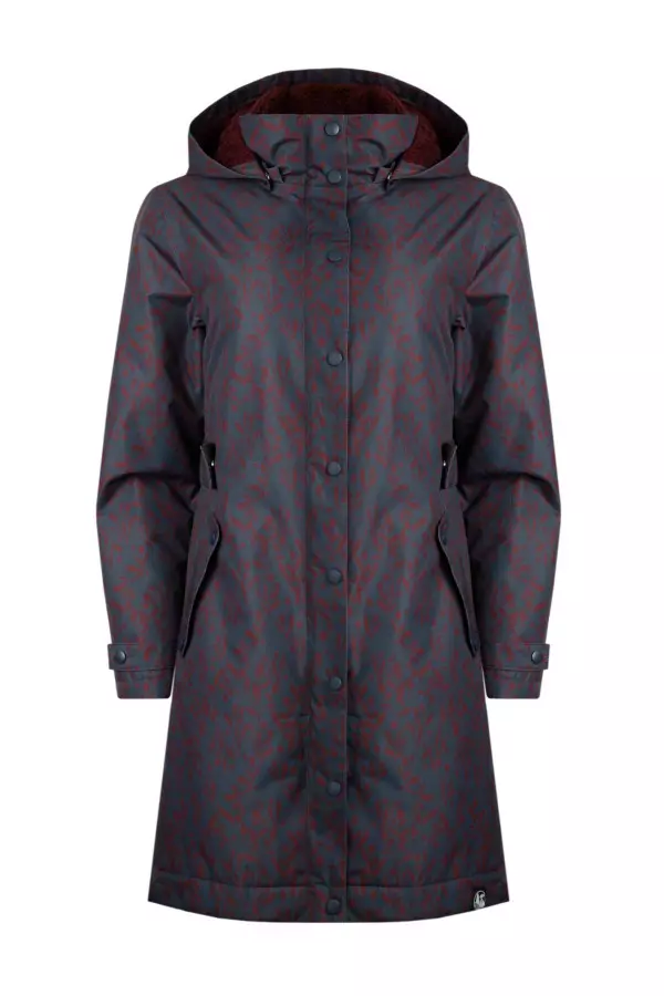 Weird Fish Sena Recycled Waterproof Coat Navy