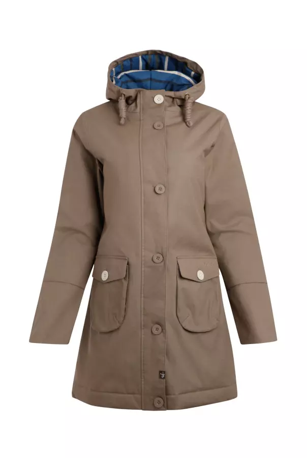 Weird Fish Beatrix Eco Wadded Waterproof Coat Bronze