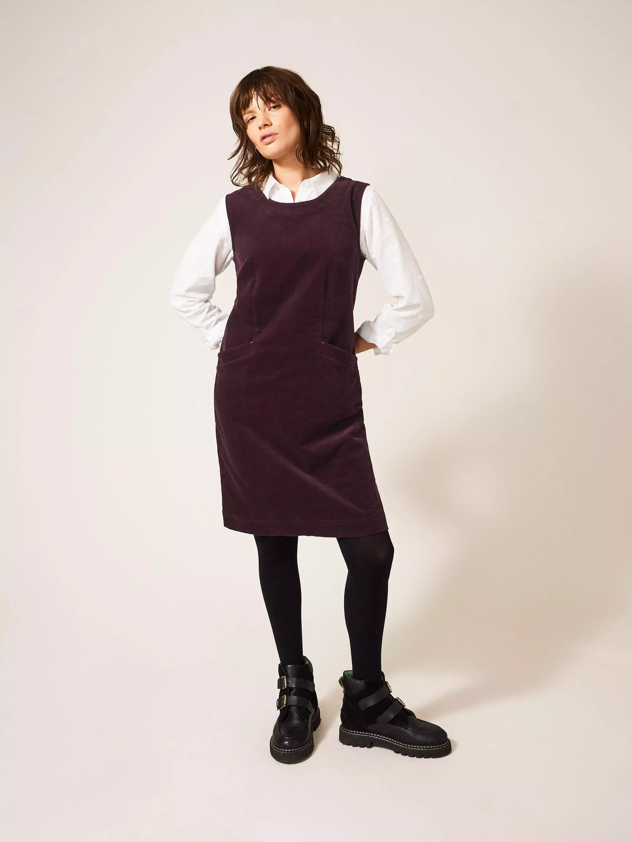 White stuff cord pinafore clearance