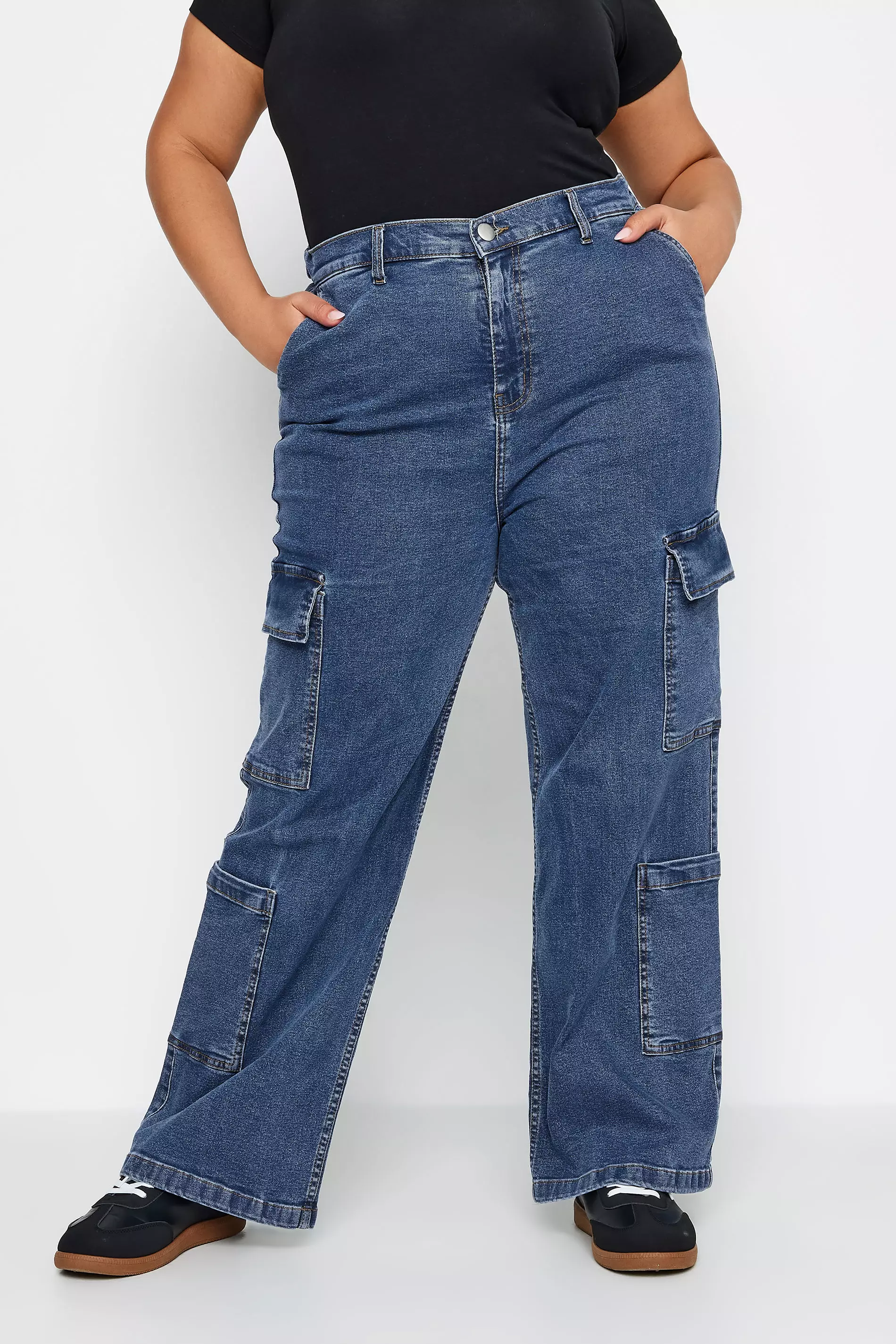 Pockets For Women - Limited Collection Curve Blue Mid Wash Wide