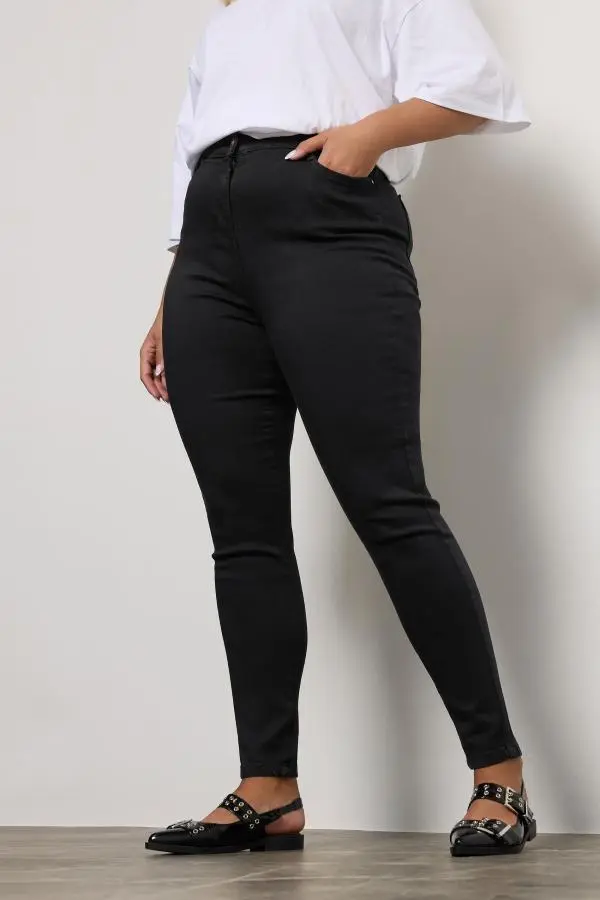 Yours Curve Black Stretch Skinny Ava Jeans, Women's Curve & Plus Size, Yours