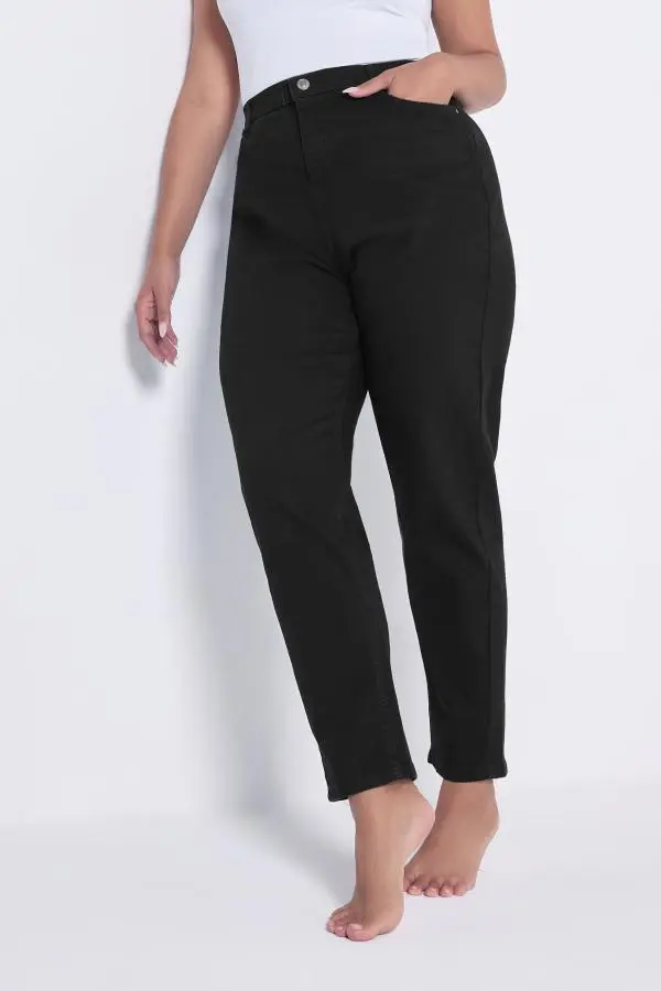 Yours Plus Size Black Mom Jeans Size 16