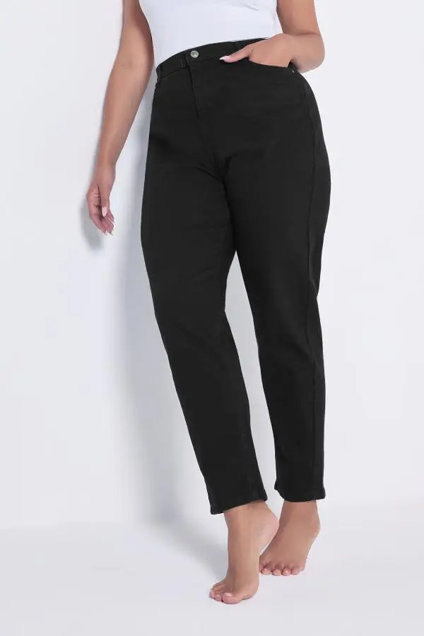 Yours Plus Size Black Mom Jeans Size 26