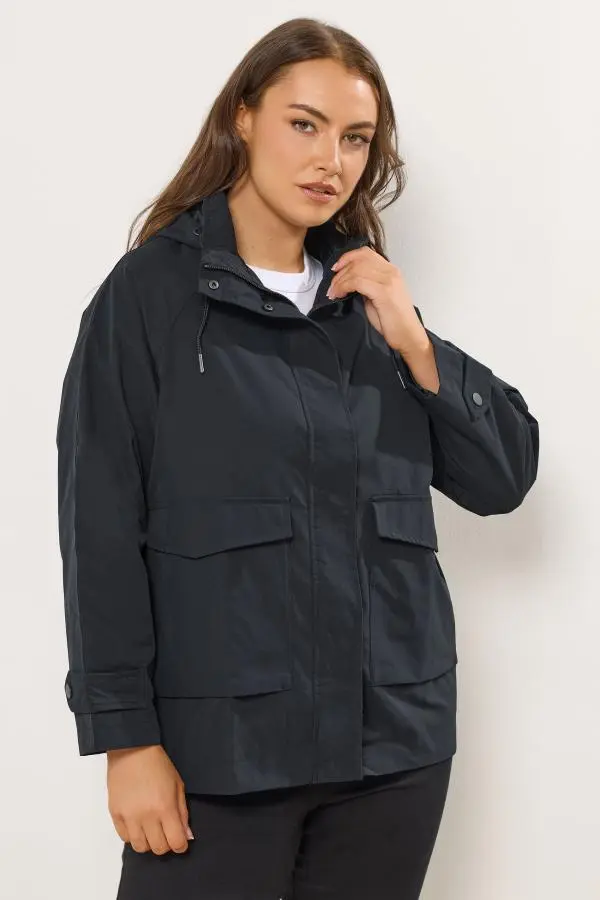 Yours Plus Size Navy Blue Raglan Lightweight Jacket Size 16