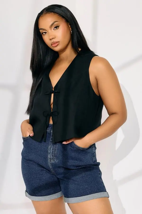 Yours Curve Indigo Blue Turn Up Stretch Denim Mom Shorts, Women's Curve & Plus Size, Yours