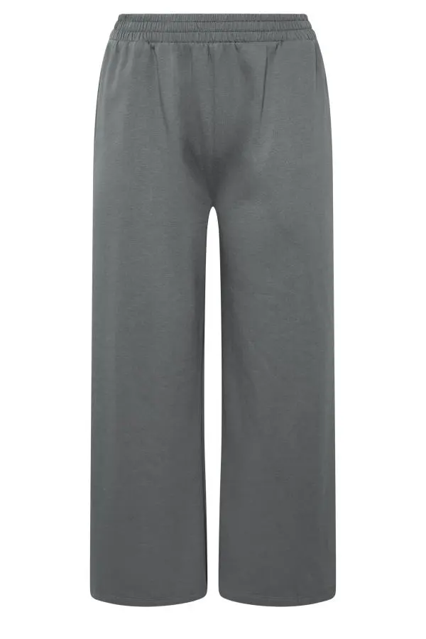 Limited Collection Plus Size Grey Wide Leg Joggers Size 20