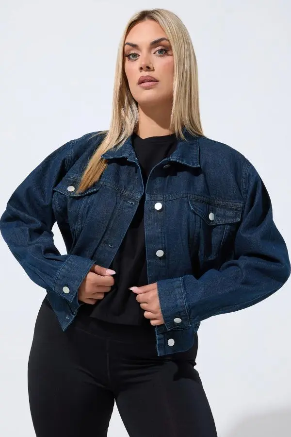 Limited Collection Plus Size Indigo Blue Denim Jacket Size 10