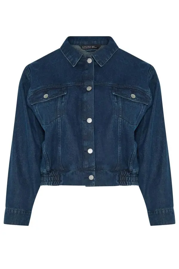 Limited Collection Plus Size Indigo Blue Denim Jacket Size 14