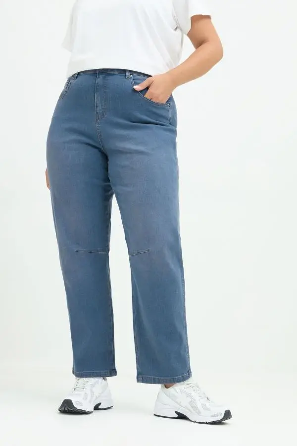Limited Collection Blue Barrel Leg Jeans Size 22-24