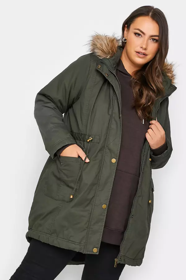 Khaki parka womens uk 2025