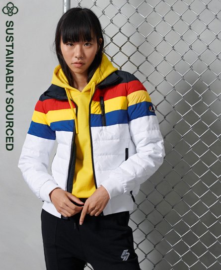 Pockets For Women Superdry Colourblock Fuji Bomber Jacket