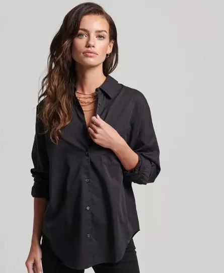 Superdry Women's Studios Contemporary Shirt Black - 