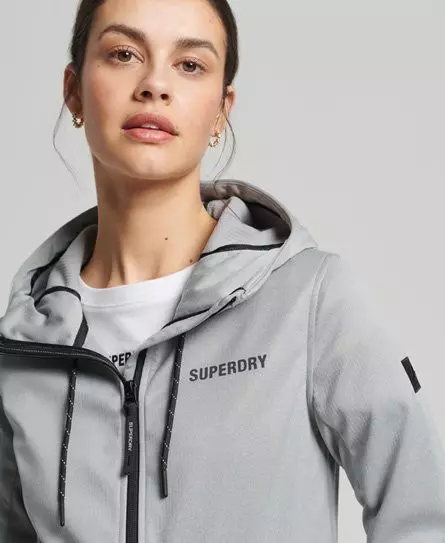 Superdry Women's Tech Softshell Jacket Grey / Grey Marl - 