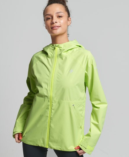 Superdry Women's Sport Waterproof Jacket Yellow / Lime Yellow - 