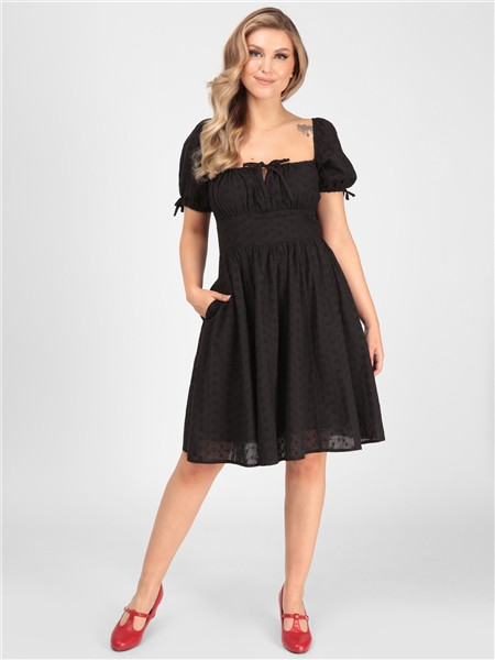 Collectif Mainline Isla Broderie Anglaise Swing Dress 