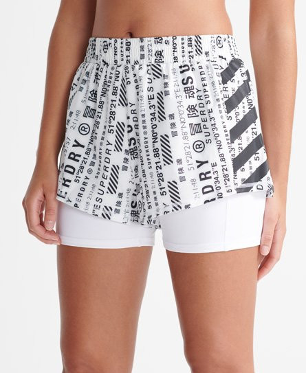 Superdry Sport Running Double Layer Shorts