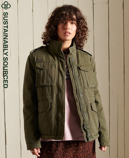 Superdry Women's M65 Premium Field Jacket Khaki - 