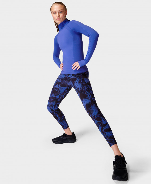 Sweaty Betty Zero Gravity High-Waisted 7/8 Running Leggings, Blue, Women's