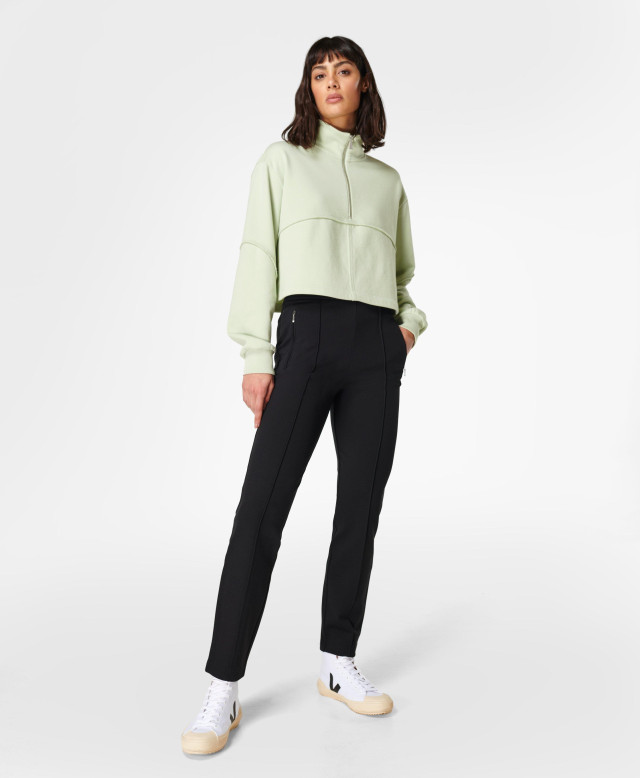 Sweaty Betty City Ponte Trousers, Black, Women's