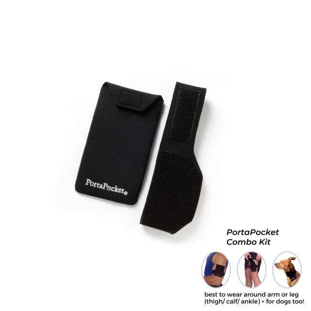 PortaPocket Combo Kit ~ best seller ~ smartphone arm holster / cell phone leg band