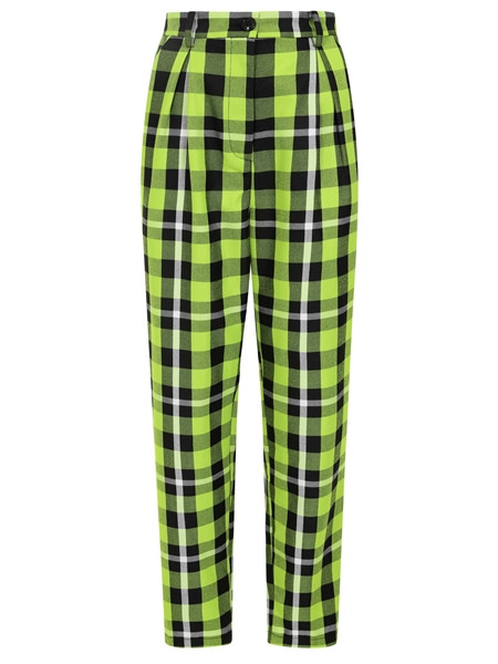 Collectif Mainline Rada Frogs Breath Check Trousers 