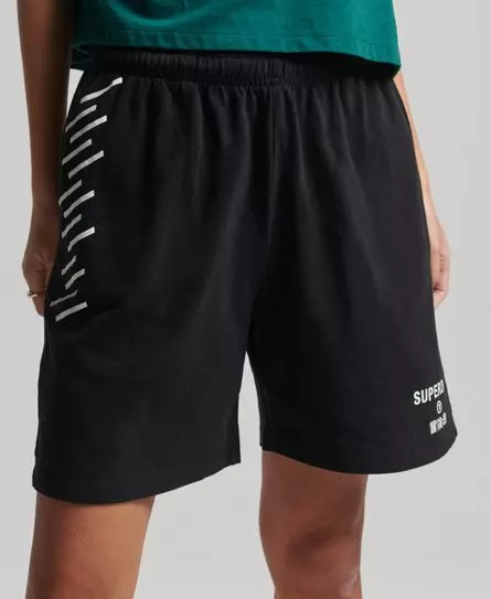 Superdry Women's Code Core Sport Boy Shorts Black - 