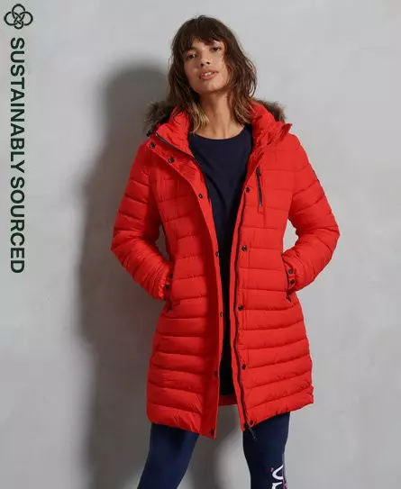 Superdry Women's Super Fuji Jacket Red / High Risk Red - 