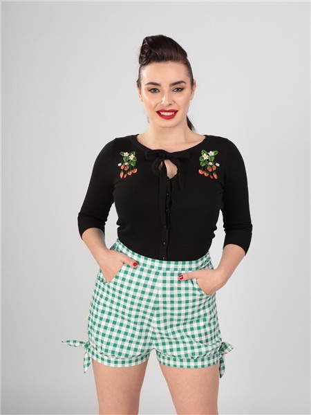 Collectif Mainline Rylee Gingham Shorts 